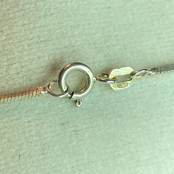 Sterling Silver Our Lady Aparecida w/Marcasite Stone Necklace by Caetanna Brazil - Picture 5 of 5